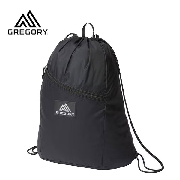 GREGORY - グレゴリー ナップサック リュックサック バックパック ブラック (メール便送料無料) GREGORY KNAP SACK 1385901041