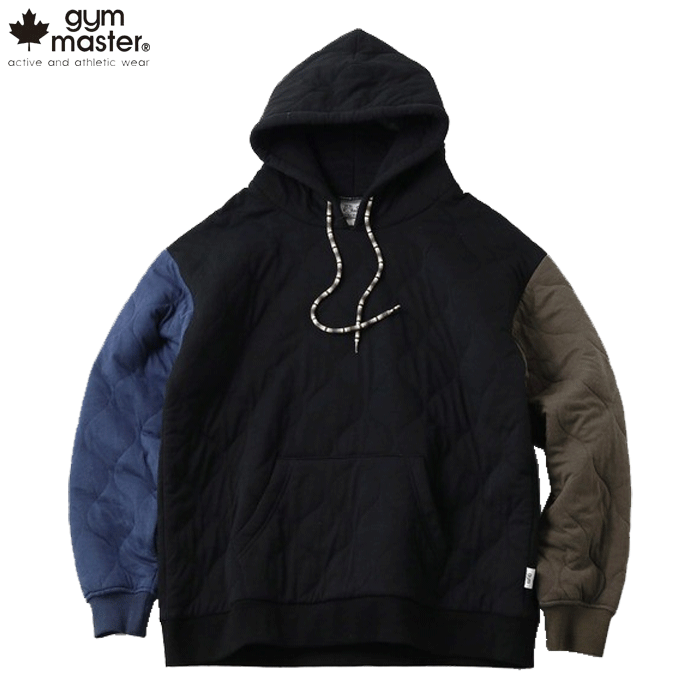 ジムマスター 長袖 パーカー ウェーブ キルト プルパーカー メンズ レディース gym master