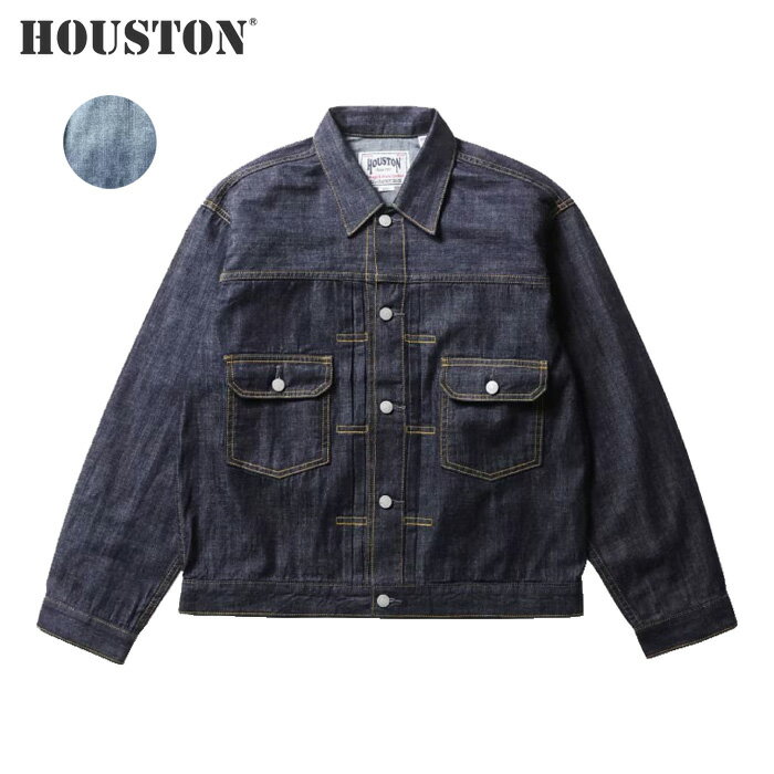 Rakuten - (お得なクーポン発行中！) ヒューストン ジャケット US コットン デニム 8オンス トラッカー タイプ2 Gジャン HOUSTON U.S. COTTON TYPE2 DENIM SHIRT JACKET