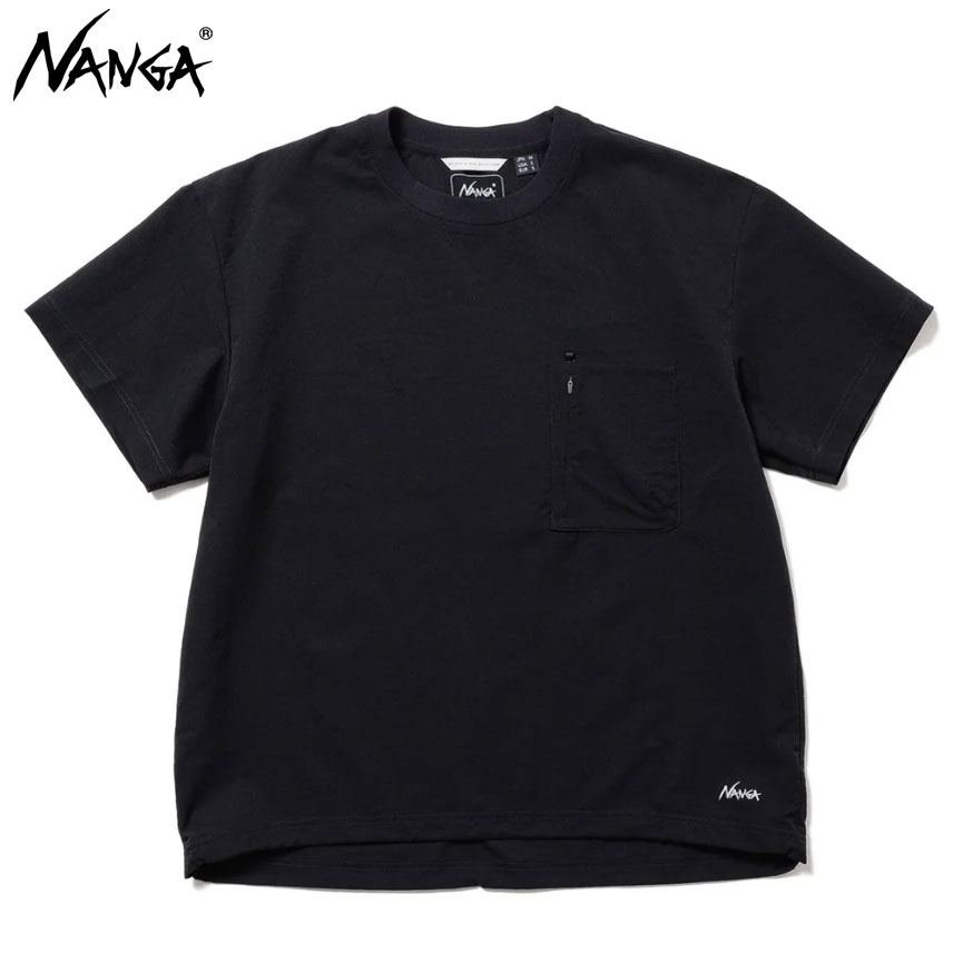 Rakuten - (お得なクーポン発行中！) ナンガ ドットエアー コンフィー 半袖 Tシャツ 軽量 吸水速乾 (メール便送料無料) NANGA DOT AIR COMFY TEE P.BLK 1J300A