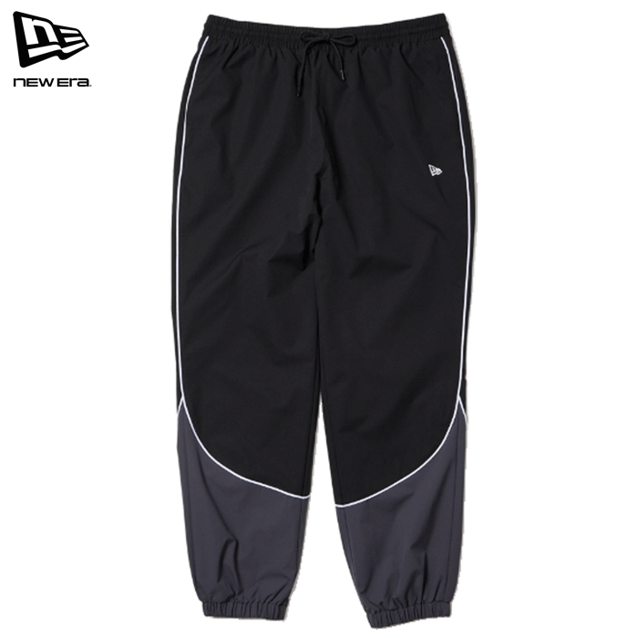 楽天AFRO JACK（お得なクーポン発行中！） ニューエラ パンツ ジャージ ポリエステル ストレッチ ブラック グレー メンズ レディース NEW ERA PA OS PIPING TRACK PNT BLK GRY