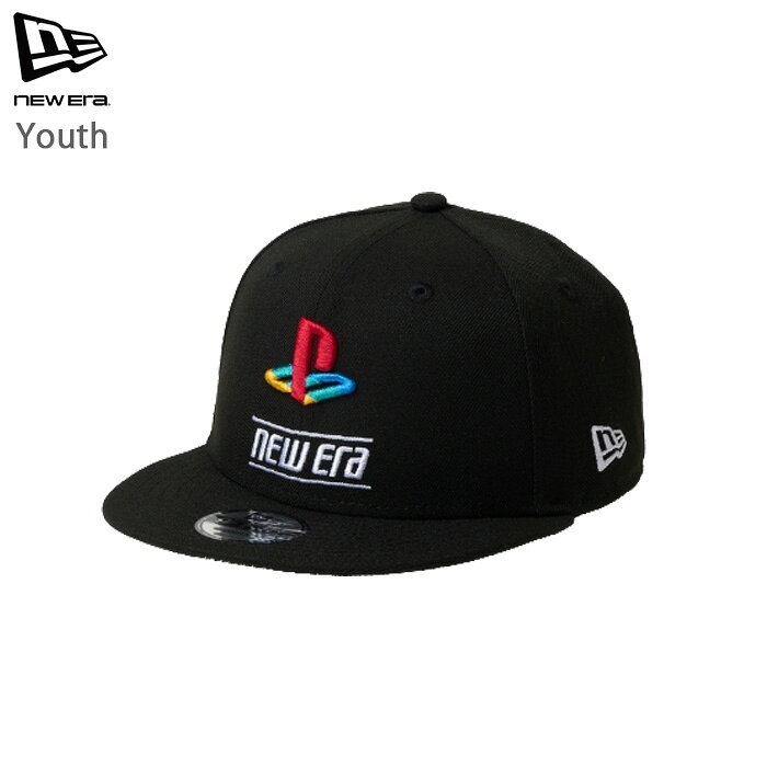 Rakuten - ニューエラ キャップ キッズ Youth 9FIFTY ユース 子供 帽子 プレイステーション プレステ ブラック NEW ERA YTH950 PLAYSTATION PSFM NE LOGO BLK