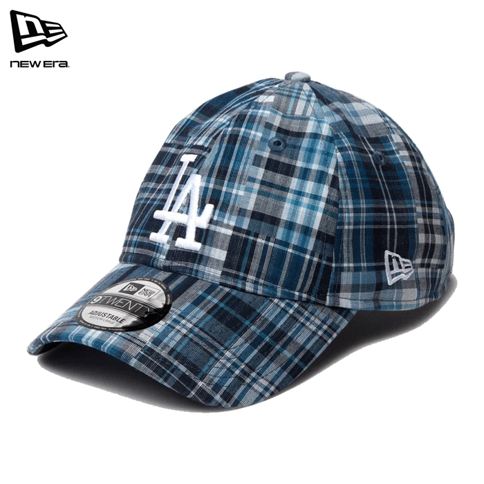 ニューエラ キャップ 9TWENTY チェック ロサンゼルス・ドジャース ブルー メンズ レディース NEW ERA 9..