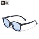 ニューエラ サングラス ボストン スクエアレンズ シャイニーブラックフレーム ライトブルーレンズ NEW ERA SUNGLASSES BSTN LT BLU 即納