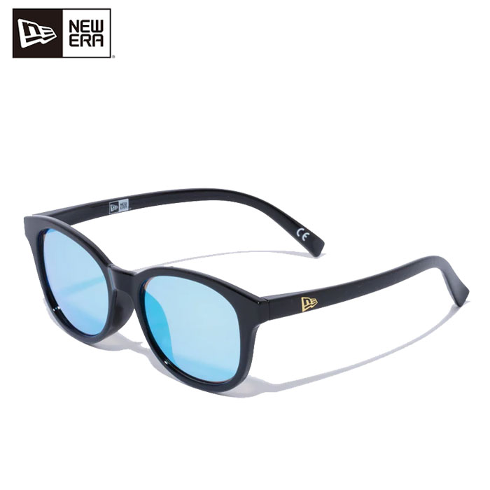 ニューエラ サングラス ボストン スクエアレンズ シャイニーブラックフレーム ブルーミラーレンズ 14518159 NEW ERA SUNGLASSES BSTN BLU MIRROR 25J