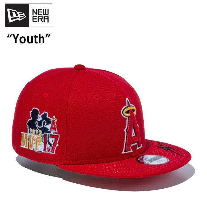 ニューエラ NEW ERA キッズ キャップ 大谷翔平 MVP 記念モデル エンゼルス スカーレット KIDS 59FIFTY 5950 SHOHEI OHTANI MVP CAP ANGELS SCARLET