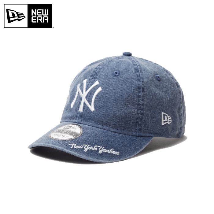 ニューエラ キャップ 9THIRTY ニューヨーク・ヤンキース メンズ レディース ネイビー ダメージ NEW ERA 930 ACID WASH VISOR LOGO NEYYAN NVY