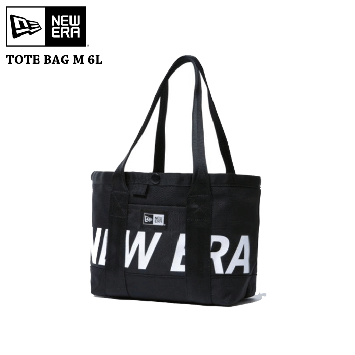ニューエラ バック トートバッグ 6L ブラック ショルダーバック NEW ERA TOTE BAG M NE PRNT BLK WHI 251