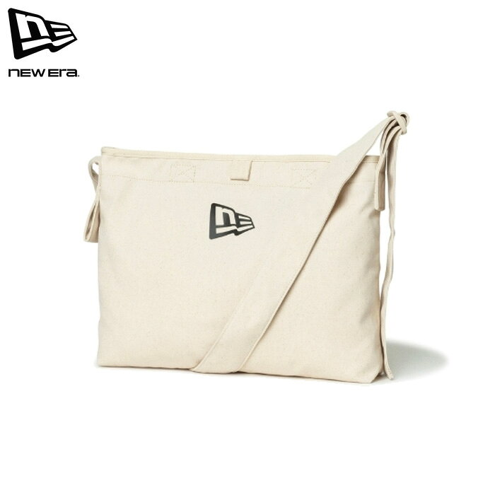 Rakuten - ニューエラ バック キャンバス ショルダーバッグ 8L アイボリー 鞄 カバン NEW ERA CANVAS SHOULDER BAG IVR BLK FLAG251