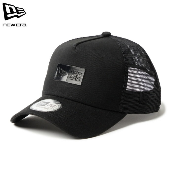 Rakuten - ニューエラ キャップ 9FORTY A-Frame メッシュ アジャスタブル ボックスロゴ オールブラック メンズ レディース NEW ERA 940AFTR TPU BOX LOGO TONAL BLK
