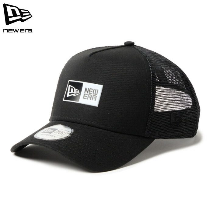 Rakuten - ニューエラ キャップ 9FORTY A-Frame メッシュ アジャスタブル ボックスロゴ ブラック メンズ レディース NEW ERA 940AFTR TPU BOX LOGO BLK