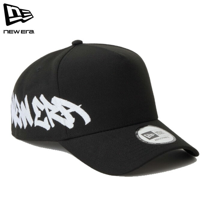 Rakuten - ニューエラ キャップ 9FORTY A-Frame 刺繍 アジャスタブル ブラック メンズ レディース NEW ERA 940AF ESSENTIAL TAGGING BLK