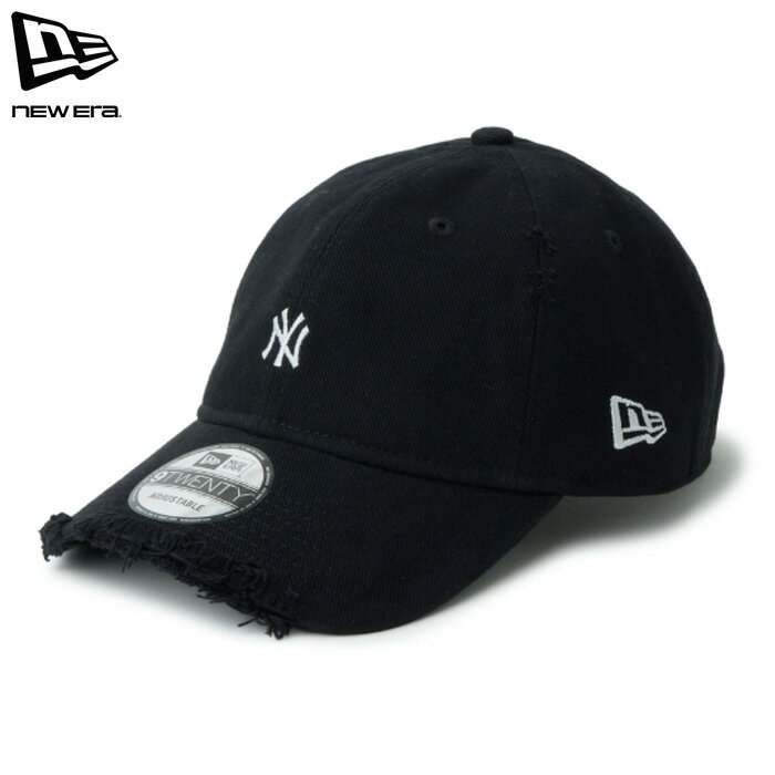 Rakuten - ニューエラ キャップ 9TWENTY ヤンキース ヴィンテージ ダメージ ブラック メンズ レディース NEW ERA 920 NEYYAN DAMAGED TWILL BLK
