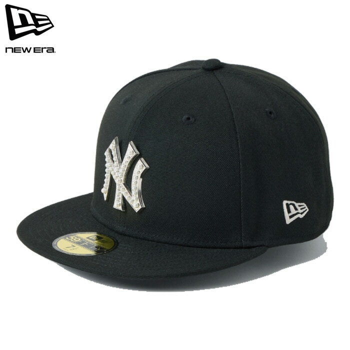 Rakuten - ニューエラ キャップ 59FIFTY ヤンキース ガラスパール ブラック メンズ レディース NEW ERA 5950 NEYYAN PEARL BADGE BLK