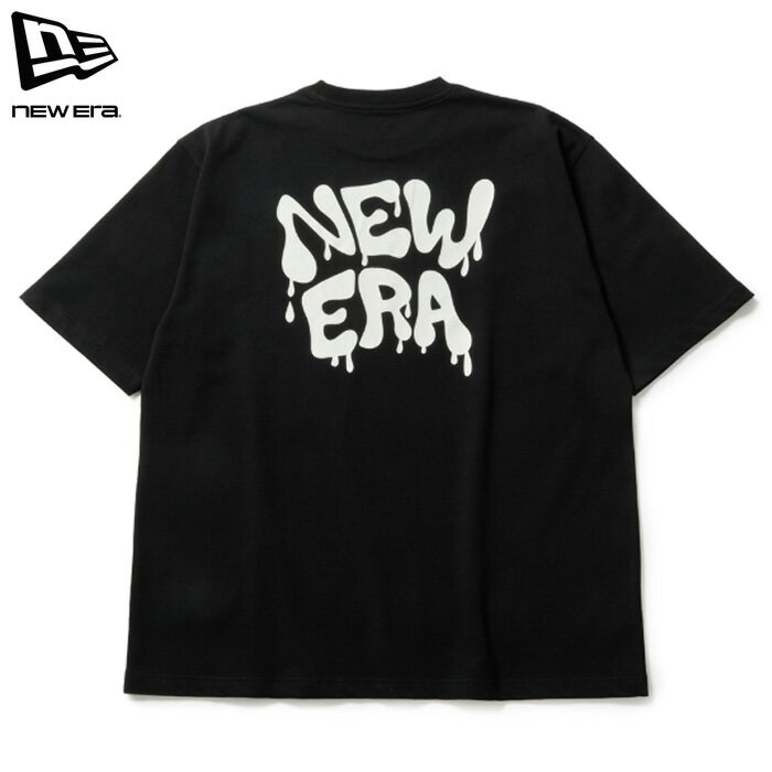 Rakuten - ニューエラ Tシャツ 半袖 グラフィックプリント オーバーサイズフィット ブラック メンズ レディース (メール便 送料無料) NEW ERA SS OS CT TEE WALL ART DRIP BLK