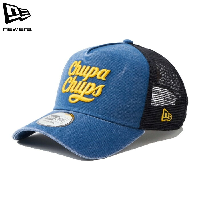 Rakuten - ニューエラ キャップ 9FORTY A-Frame メッシュ アジャスタブル チュッパチャプス ネイビー メンズ レディース NEW ERA 940AFTR ITALIAN WASH CC NVY
