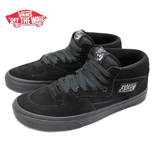 バンズスニーカーハーフキャブオールブラック定番カラーVANSHALFCABBLACK/BLACK