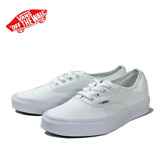 (お得なクーポン発行中！) バンズ スニーカー オーセンティック トゥルー ホワイト VANS AUTHENTIC TRUE WHITE VN000EE3W00のサムネイル