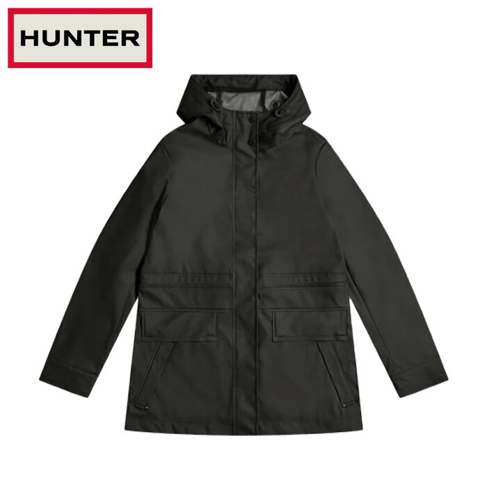 ハンター レディース ライトウェイト ウォータープルーフ レイン ジャケット ブラック Hunter WOMENS RAIN JACKET WRO1400WAP-HUB 即納