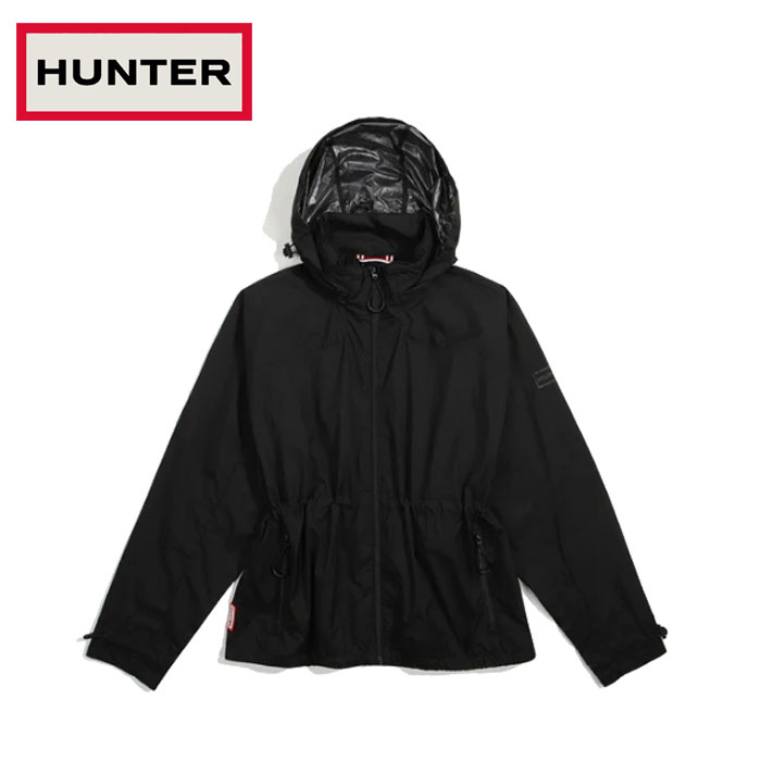 ハンター レディース トラベル パッカブル ジャケット ブラック Hunter WOMENS TRAVEL PACKABLE JACKET WRO1710SAA-BLK 即納