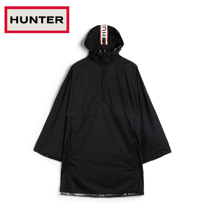 ハンター ユニセックス トラベル パッカブル ポンチョ レインコート ブラック UV Hunter UNISEX TRAVEL..