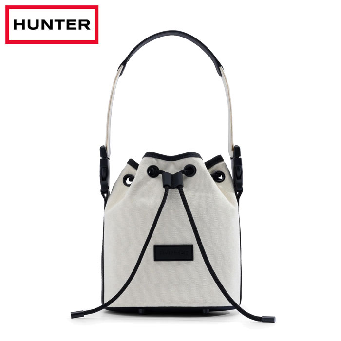 Rakuten - ハンター 鞄 トートバッグ バケットバッグ コットン キャンバス ナチュラル 撥水 Hunter REFINED DRAWSTRING CANVAS BUCKET UBS3935CAA-NTR