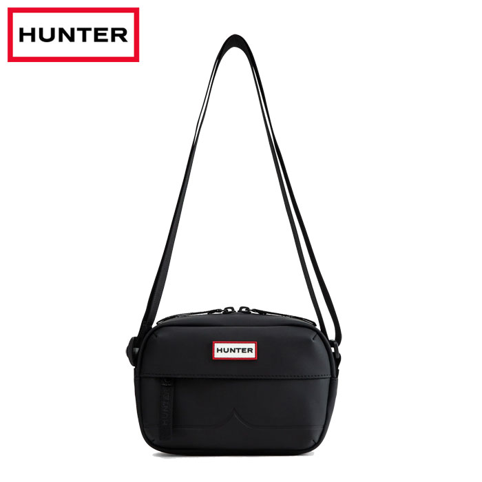 Rakuten - ハンター バッグ ショルダーバッグ オリジナル ラバライズ ミニ クロスボデ ブラック 耐水 Hunter Originai Rubberised Mini Crossbody UBX2234CPE-BLK