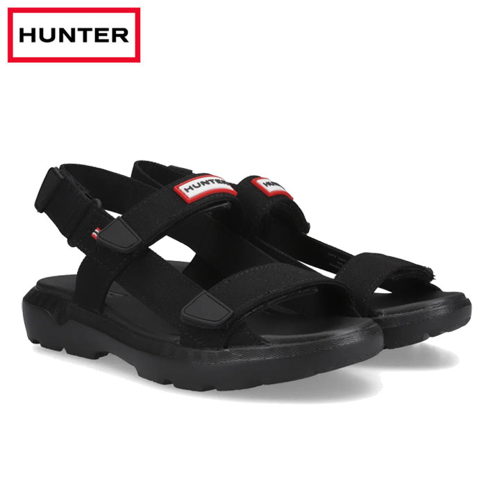 Rakuten - ハンター サンダル レディース スポーツサンダル イージー ウェイビング ストラップ ブラック EVA 厚底 Hunter EASY WEBBING STRAP SANDAL UFF7136CAA-BLK