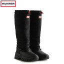 (SALE セール) ハンター Hunter ワンダラー ヴィーガンシアリング インシュレーテッド スノートールブーツ ブラック WANDERER TALL SHERPA SNOW BOOT WFT2204HER-BLK