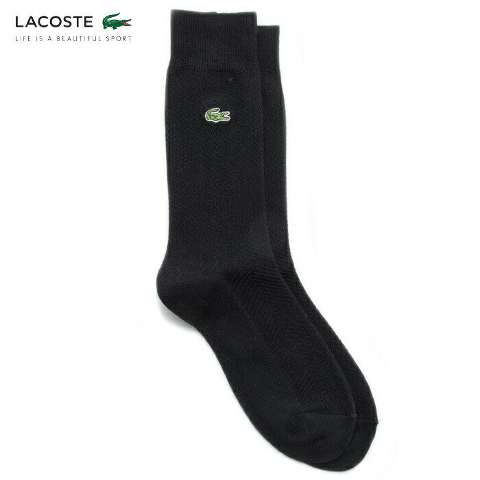 ラコステ メンズ ソックス 靴下 ヘリンボーンリンクス柄 (メール便 送料220円) LACOSTE LGM0058