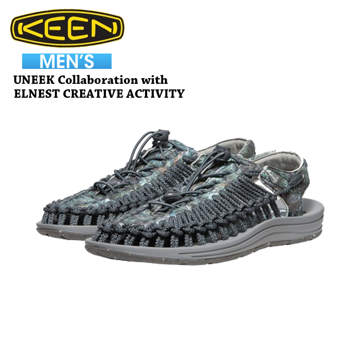 キーン KEEN メンズ サンダル ユニーク アウトドア スポーツ カジュアル MENS UNEEK Collaboration with ELNEST CREATIVE ACTIVITY 1028133 即納のサムネイル