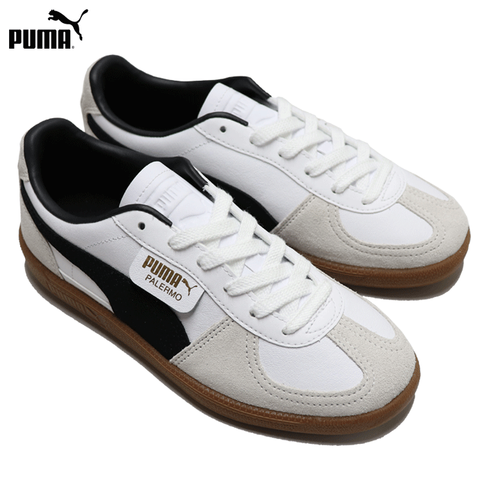 (お得なクーポン発行中！) プーマ スニーカー パレルモ レディース レザー ホワイト/ガム Puma PALERMO LTH