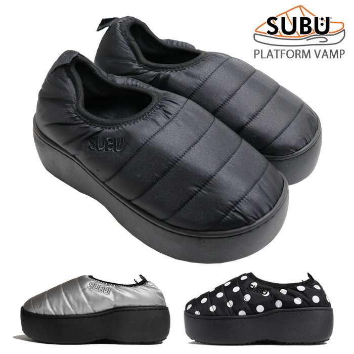 楽天AFRO JACK（お得なクーポン発行中！） SUBU スブ サンダル レディース スリッポン 厚底 プラットフォーム シューズ 室内履き 温か中綿入り 低反発インソール 防寒 VAMP PLATFORM