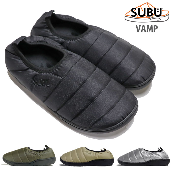 楽天AFRO JACK（お得なクーポン発行中！） SUBU スブ サンダル メンズ レディース スリッポン スリッパ ルームシューズ 室内履き 温か中綿入り 低反発インソール 防寒 VAMP