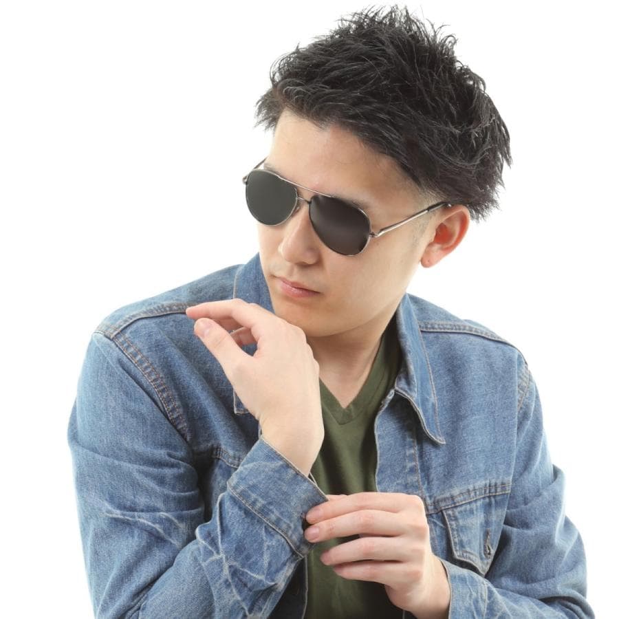 メンズサングラス 偏光 サングラス ティアドロップ クラシック デザイン UVカット メガネケース