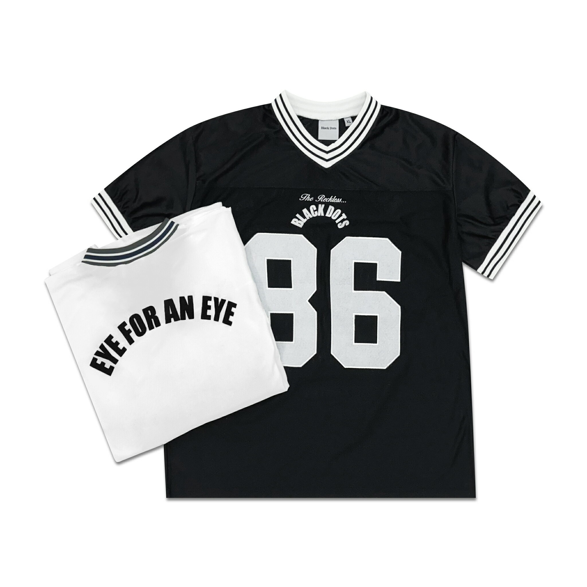 [EYE FOR AN EYE] Black Dots フットボールジャージ FOOTBALL JERSEY