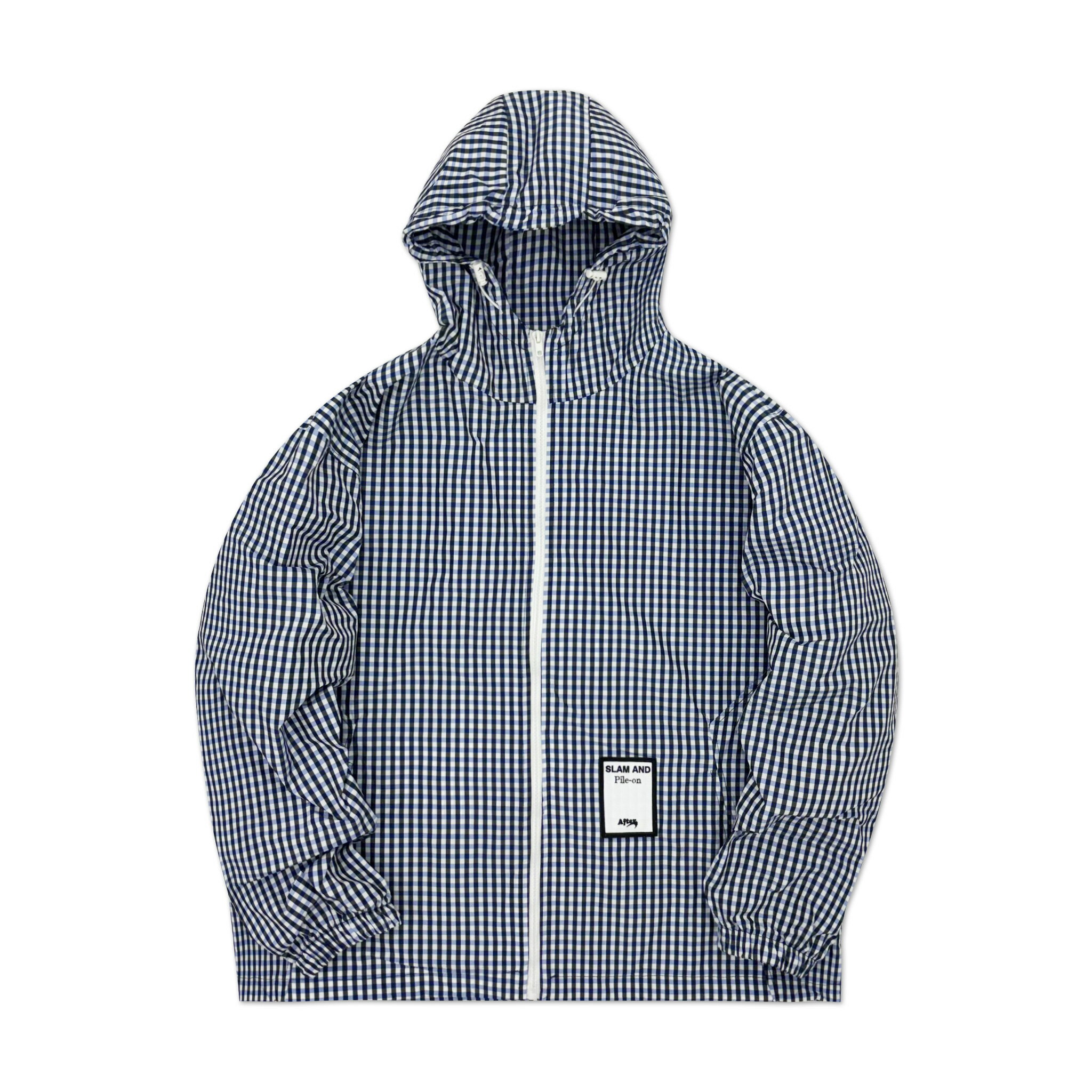 [PILE ON] ライトウェイト チェック ジップアップ フーディー LIGHT WEIGHT CHECK ZIP UP HOODY