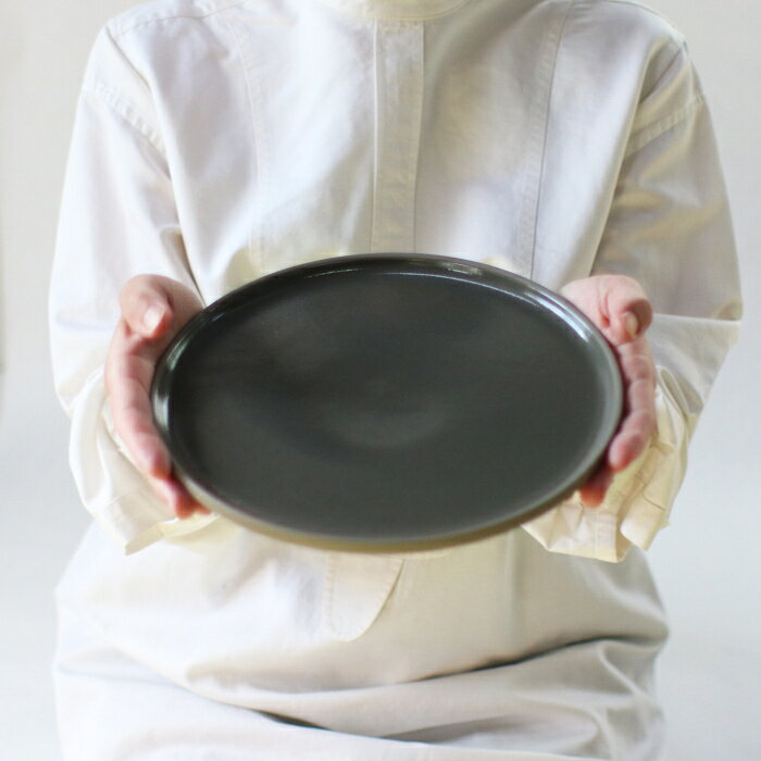 乐天商城 - HASAMI PORCELAIN（ハサミポーセリン）THE GREY COLLECTION[プレート HDG104][plate DarkGray ダークグレー 食器 シンプル 波佐見焼 モダン デザイン]