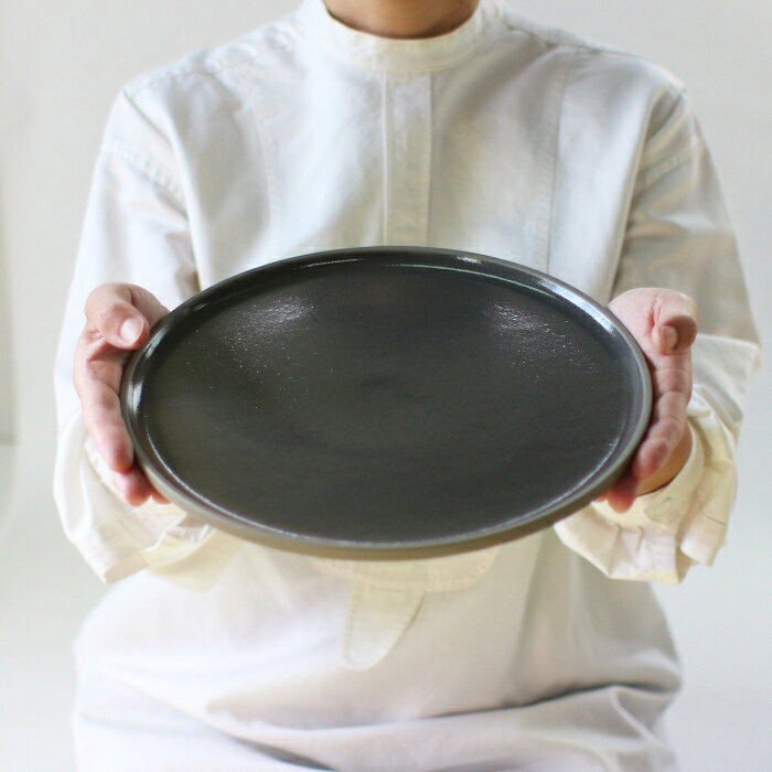 乐天商城 - HASAMI PORCELAIN（ハサミポーセリン）THE GREY COLLECTION[プレート HDG105][plate DarkGray ダークグレー 食器 シンプル 波佐見焼 モダン デザイン]