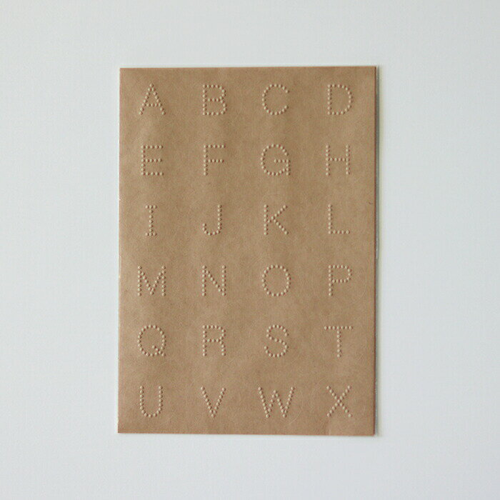 【ゆうパケット・メール便可】torinoko シール [ クラフト 2枚セット ][お手紙 イニシャル デコレーション アルファベット グリーティング 手紙]