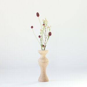 【即日発送】eNproduct(エンプロダクト)[flower vase M oak][フラワーベース 花瓶 花器 一輪挿し 木製 木の花瓶 こだわり おしゃれ インテリア プレゼント ギフト 贈り物 結婚祝い 誕生日プレゼント 祝い 御祝 内祝]