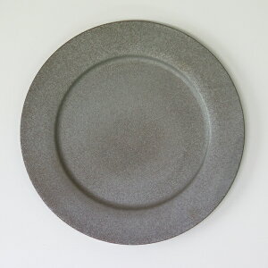 【即日発送】SyuRo（シュロ）せっ器plate M（グレー）[食器 灰 陶磁器 うつわ 皿 プレート 焼き物]