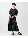 【SALE/30%OFF】小紋柄ジャカードワンピース Afternoon Tea LIVING アフタヌーンティー・リビング ワンピース・ドレス ワンピース ブ...