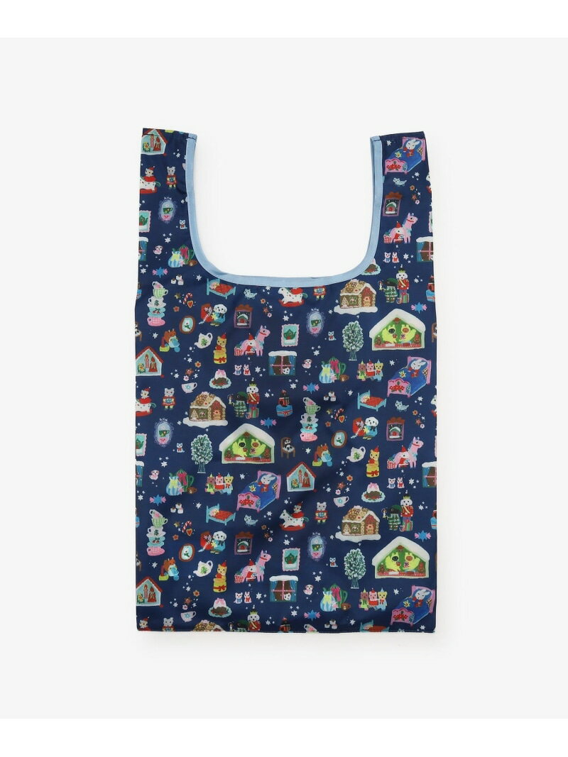 ポケッタブルショッピングバッグ/北岸由美 Afternoon Tea LIVING アフタヌーンティー・リビング バッグ エコバッグ・サブバッグ ネイビー[Rakuten Fashion]のサムネイル