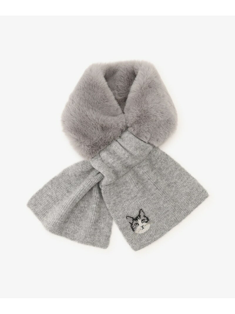 ニットマフラー/Cat's NapTime Afternoon Tea アフタヌーンティー・リビング ファッション雑貨 マフラー・ストール・ネックウォーマー グレー【送料無料】[Rakuten Fashion]のサムネイル