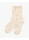 【SALE/35%OFF】マルチボーダーソックス Afternoon Tea LIVING アフタヌーンティー・リビング インナー・ルームウェア パジャマ ピン...