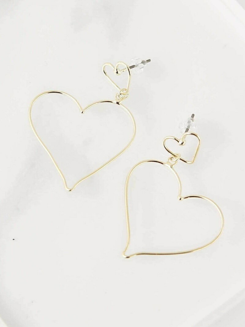 【SALE／20%OFF】ハートピアス Afternoon Tea LIVING アフタヌーンティー・リビング アクセサリー・腕時計 ピアス ゴールド【RBA_E】[Rakuten Fashion]