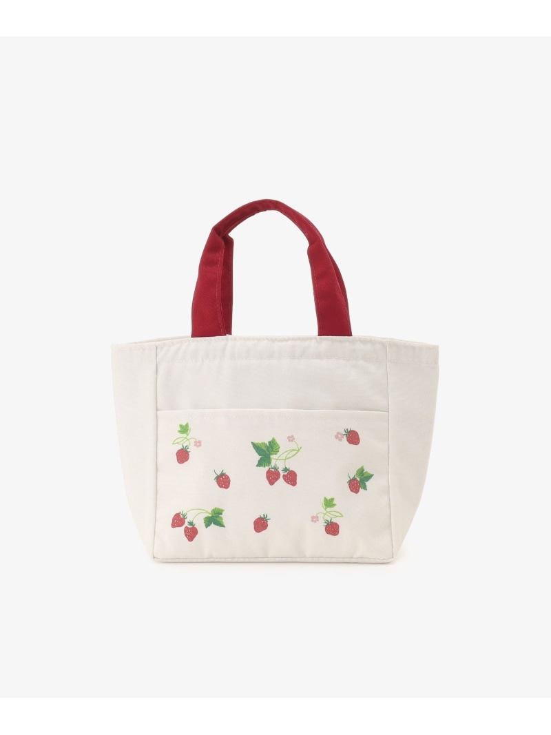 【SALE／30%OFF】ストロベリー抗菌巾着ランチバッグ Afternoon Tea LIVING アフタヌーンティー・リビング 食器・調理器具・キッチン用品 その他の食器・調理器具・キッチン用品 ホワイト【RBA_E】[Rakuten Fashion]のサムネイル