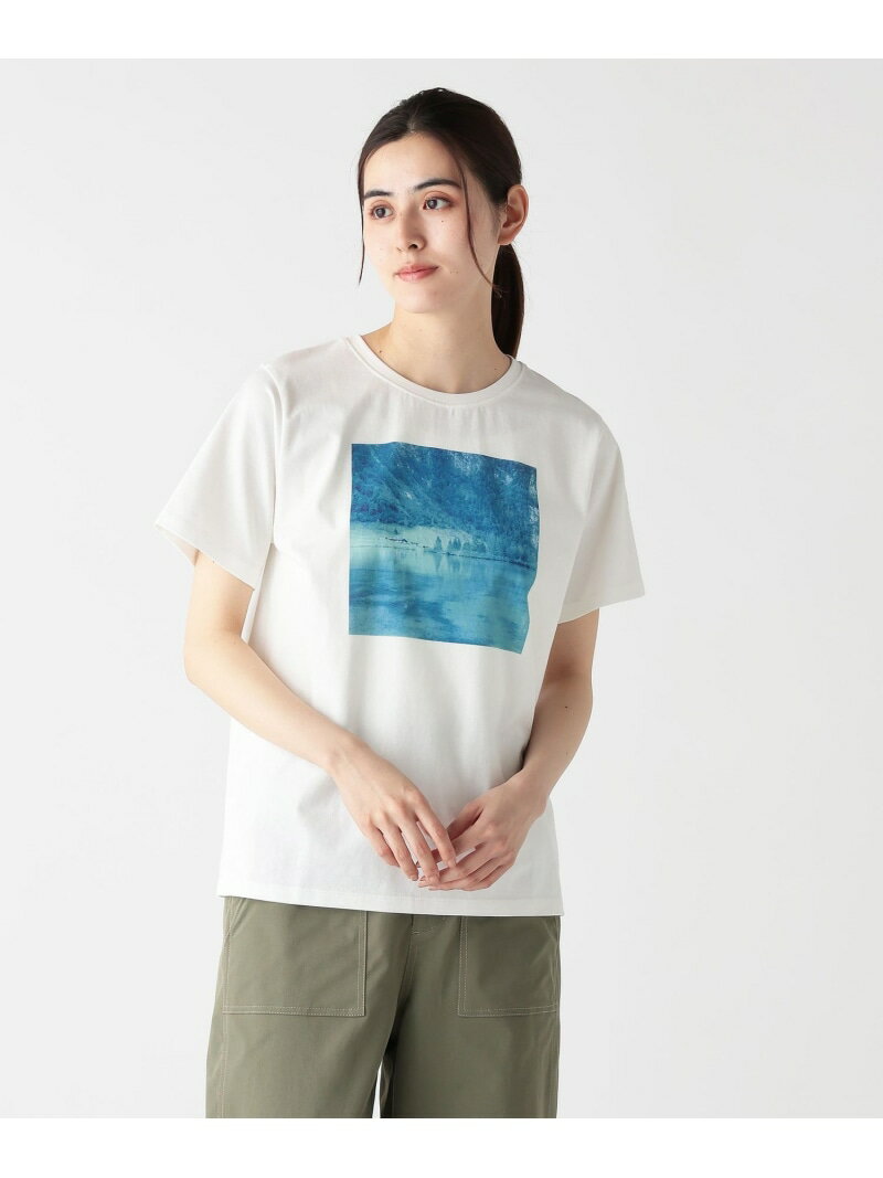 Tシャツ/Lake/岡崎直哉 Afternoon Tea LIVING アフタヌーンティー・リビング トップス カットソー・Tシャツ ホワイト【送料無料】[Rakuten Fashion]