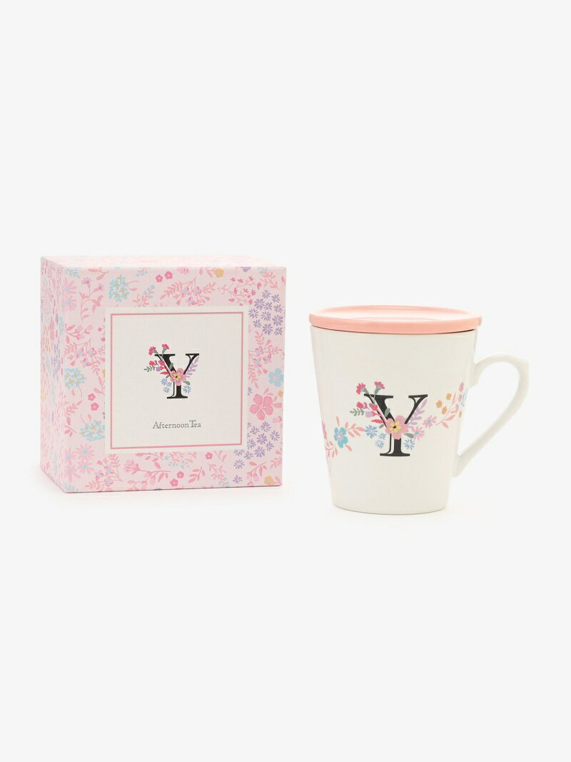 Afternoon Tea マグカップ イニシャルフタ付きマグカップ Afternoon Tea LIVING アフタヌーンティー・リビング 食器・調理器具・キッチン用品 その他の食器・調理器具・キッチン用品 レッド ブラウン ベージュ シルバー[Rakuten Fashion]